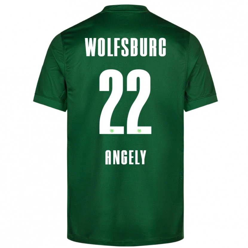 Danxen Mujer Camiseta Mathys Angély #22 Verde Blanco 1ª Equipación 2025/26 La Camisa México