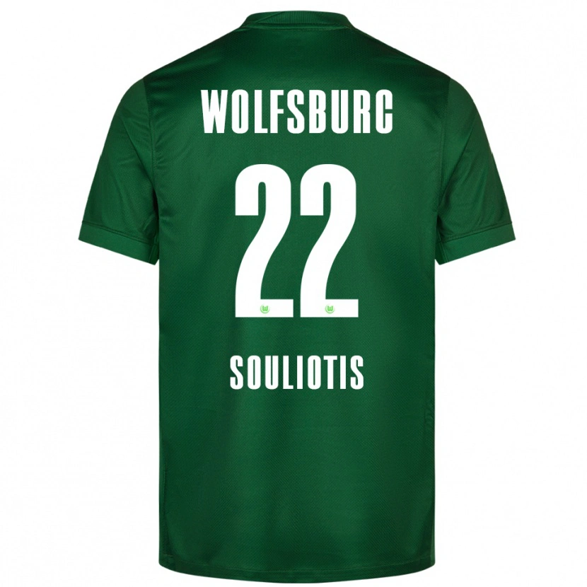 Danxen Mujer Camiseta Spyridon Souliotis #22 Verde Blanco 1ª Equipación 2025/26 La Camisa México