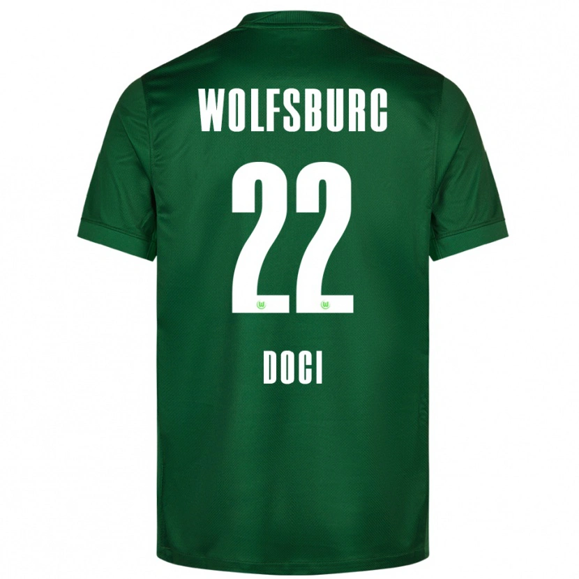 Danxen Mujer Camiseta Adrian Doci #22 Verde Blanco 1ª Equipación 2025/26 La Camisa México
