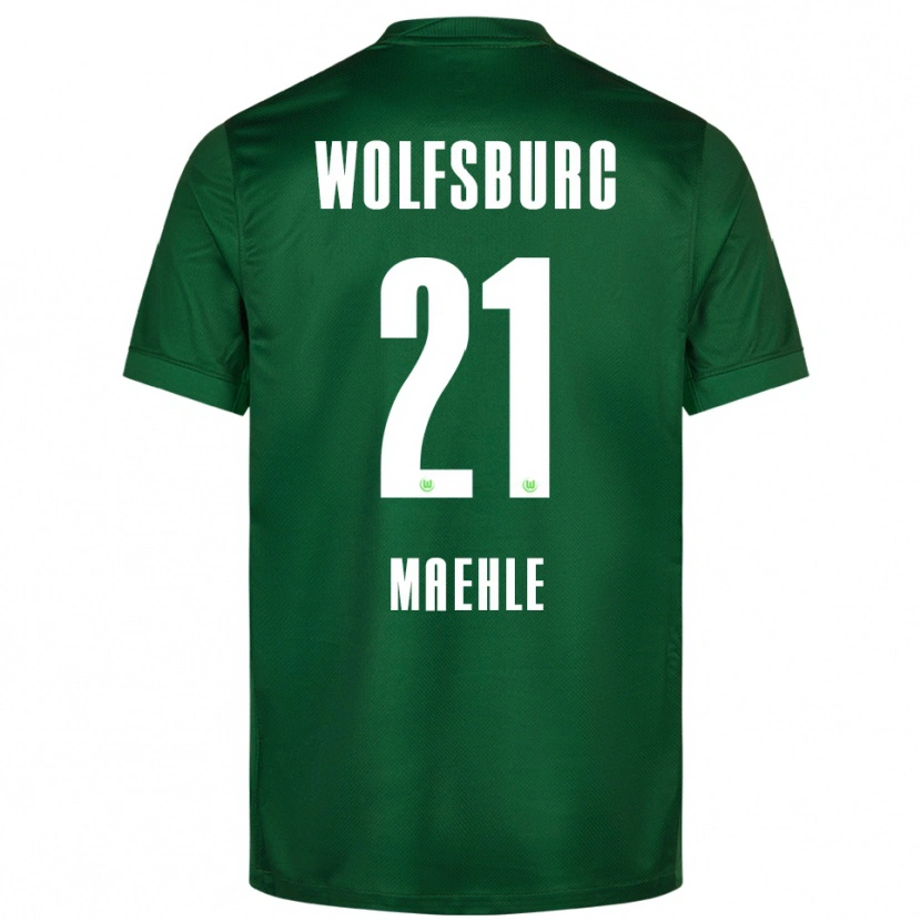 Danxen Mujer Camiseta Joakim Maehle #21 Verde Blanco 1ª Equipación 2025/26 La Camisa México