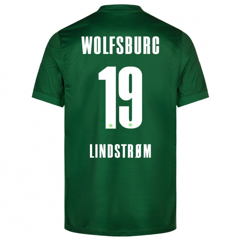 Danxen Mujer Camiseta Jesper Lindstrøm #19 Verde Blanco 1ª Equipación 2025/26 La Camisa México