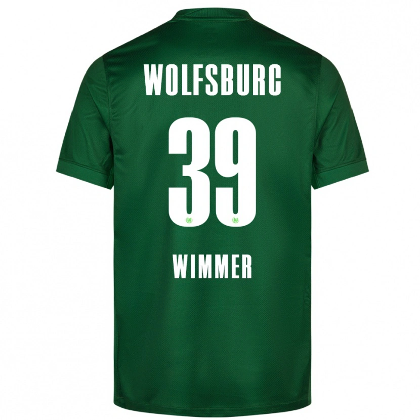 Danxen Mujer Camiseta Patrick Wimmer #39 Verde Blanco 1ª Equipación 2025/26 La Camisa México
