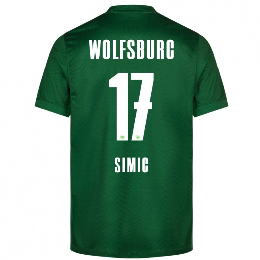 Danxen Mujer Camiseta Karlo Simic #17 Verde Blanco 1ª Equipación 2025/26 La Camisa México