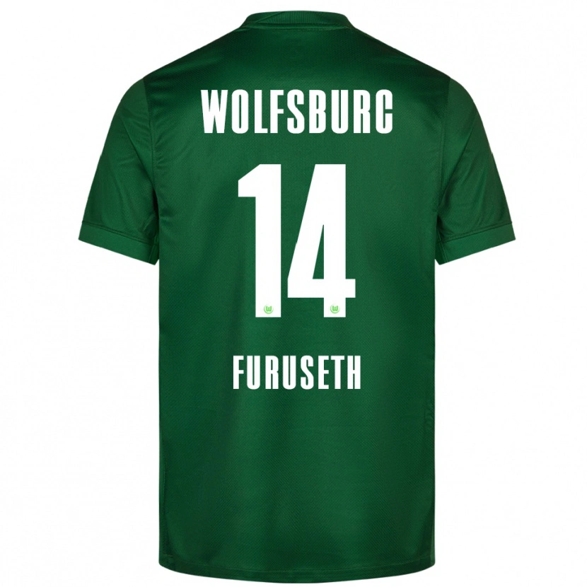 Danxen Mujer Camiseta Truls Furuseth #14 Verde Blanco 1ª Equipación 2025/26 La Camisa México