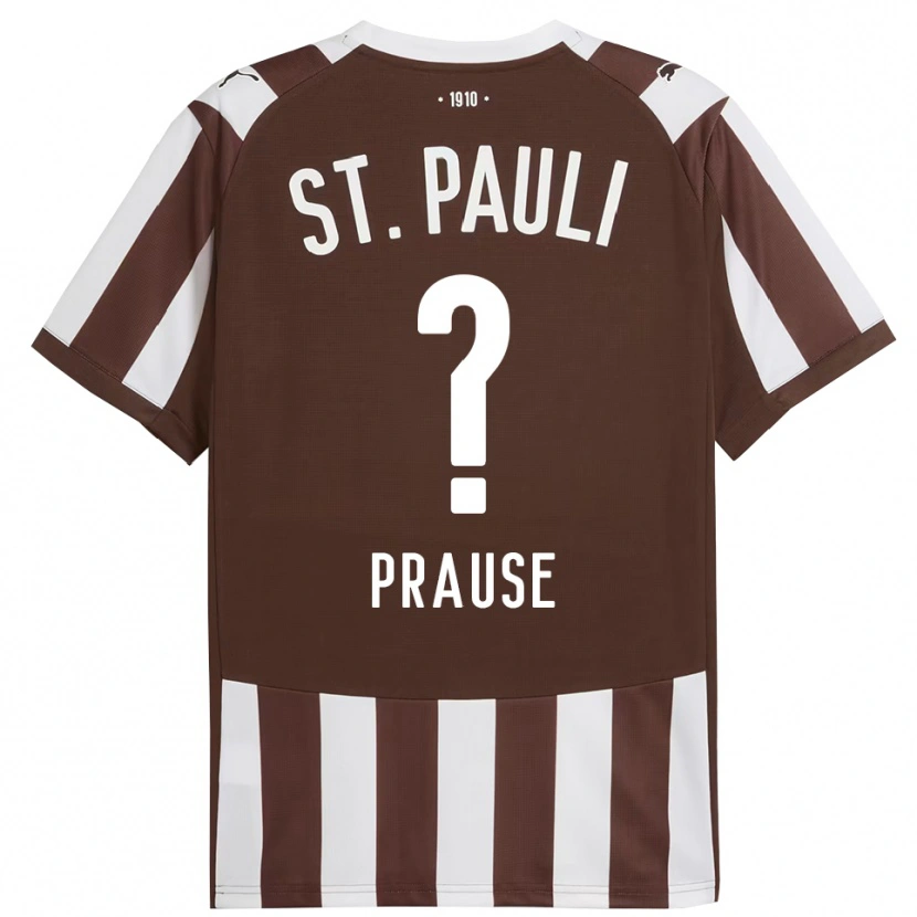 Danxen Mujer Camiseta Sebastian Prause #0 Café Blanco 1ª Equipación 2025/26 La Camisa México