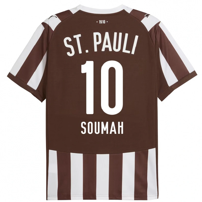 Danxen Mujer Camiseta Bouba Soumah #10 Café Blanco 1ª Equipación 2025/26 La Camisa México
