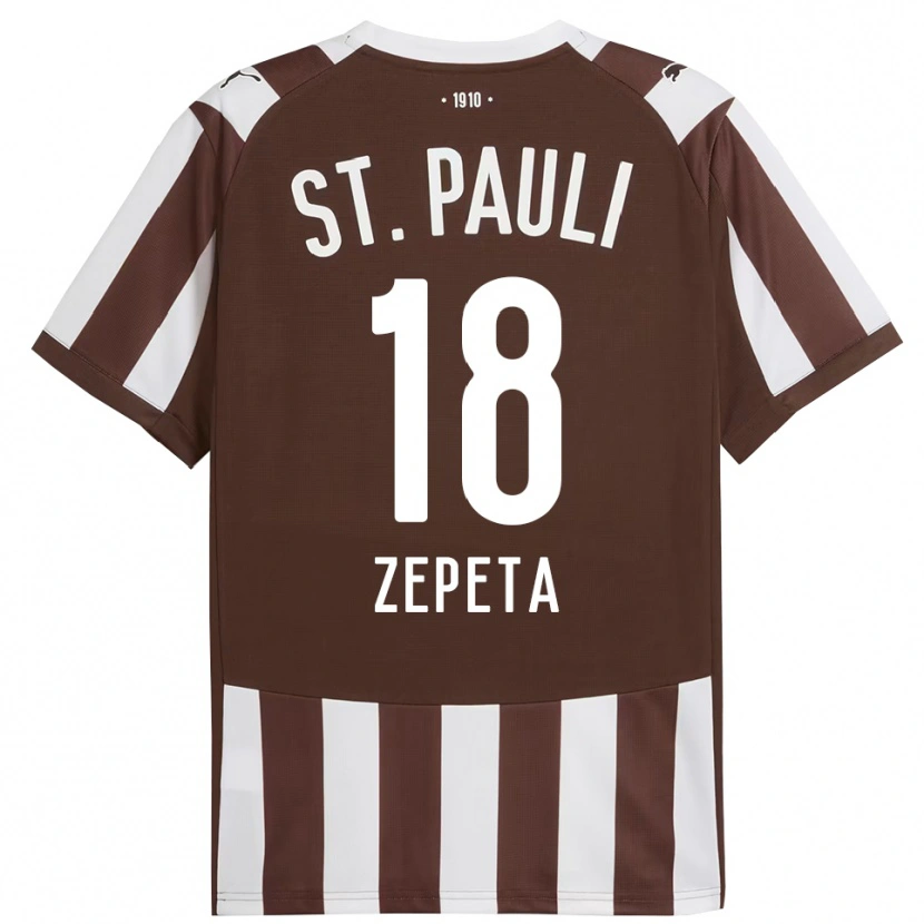 Danxen Mujer Camiseta Atakan Zepeta #18 Café Blanco 1ª Equipación 2025/26 La Camisa México