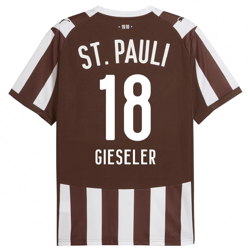 Danxen Mujer Camiseta Madeline Gieseler #18 Café Blanco 1ª Equipación 2025/26 La Camisa México