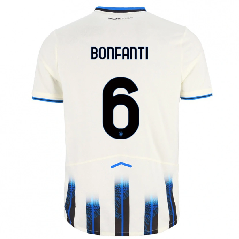 Danxen Mujer Camiseta Giovanni Bonfanti #6 Blanco Azul 2ª Equipación 2025/26 La Camisa México