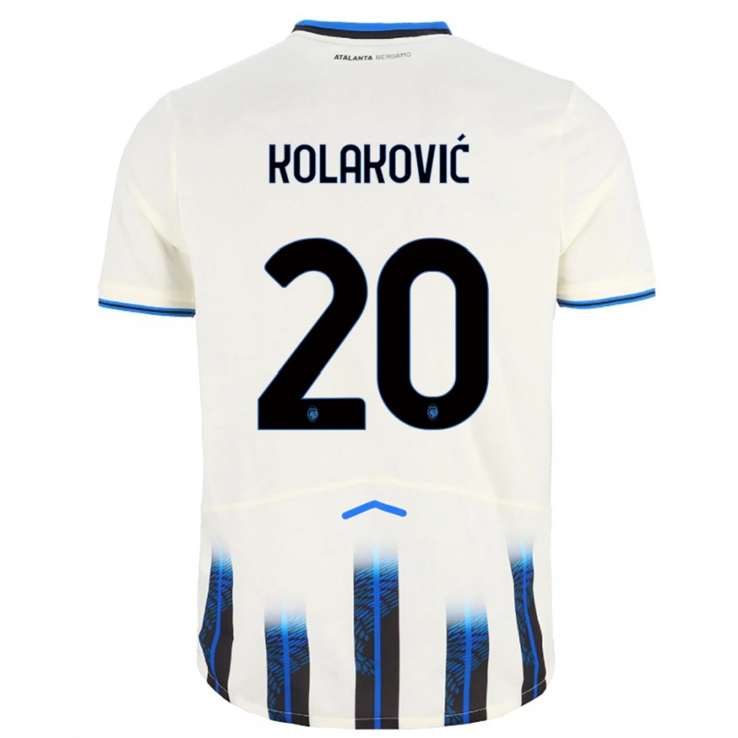 Danxen Mujer Camiseta Vinko Kolaković #20 Blanco Azul 2ª Equipación 2025/26 La Camisa México