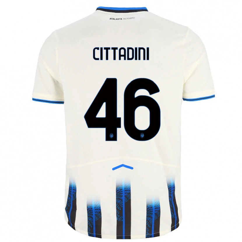 Danxen Mujer Camiseta Giorgio Cittadini #46 Blanco Azul 2ª Equipación 2025/26 La Camisa México