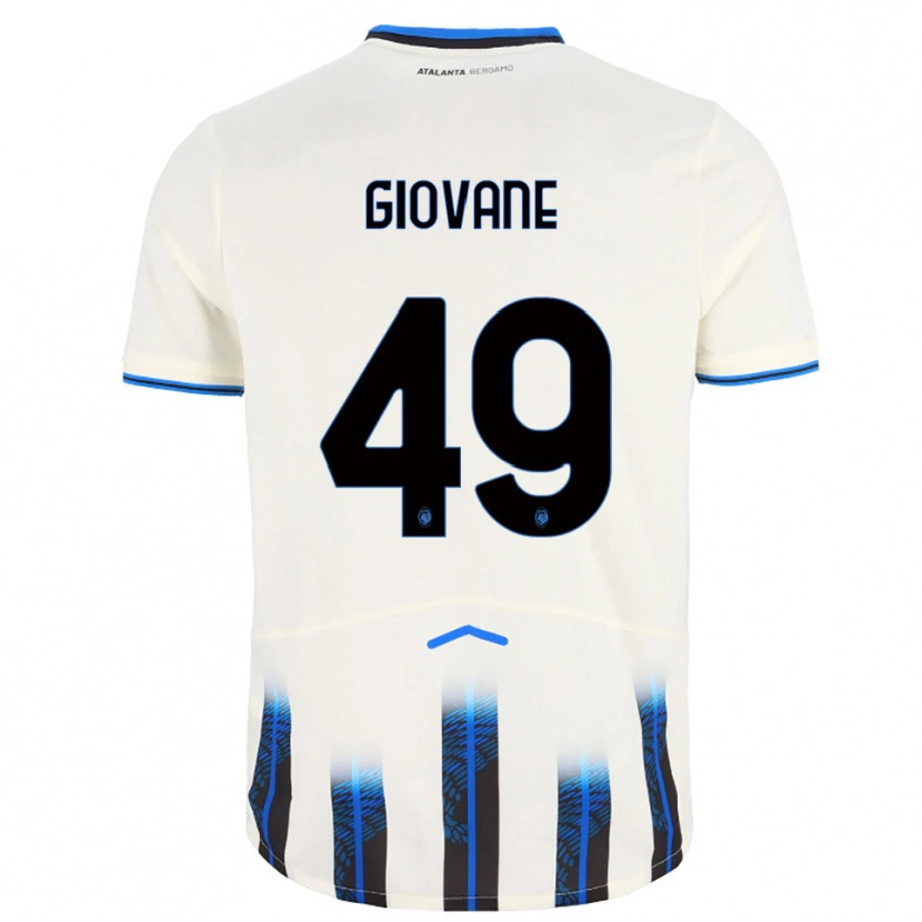 Danxen Mujer Camiseta Samuel Giovane #49 Blanco Azul 2ª Equipación 2025/26 La Camisa México