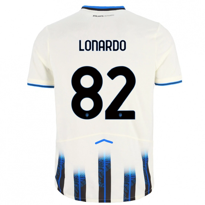 Danxen Mujer Camiseta Edoardo Lonardo #82 Blanco Azul 2ª Equipación 2025/26 La Camisa México
