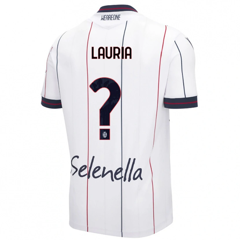 Danxen Mujer Camiseta Nicole Lauria #0 Blanco Azul Real 2ª Equipación 2025/26 La Camisa México