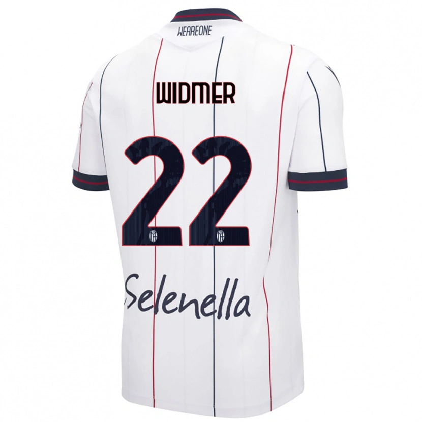 Danxen Mujer Camiseta Renato Widmer D'autilia #22 Blanco Azul Real 2ª Equipación 2025/26 La Camisa México