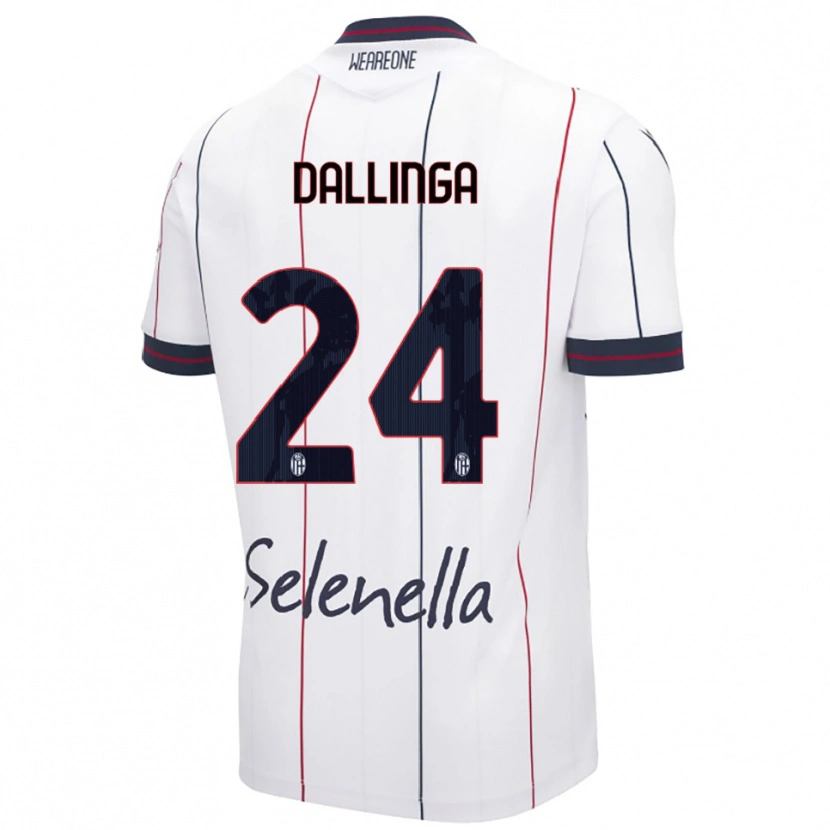 Danxen Mujer Camiseta Thijs Dallinga #24 Blanco Azul Real 2ª Equipación 2025/26 La Camisa México