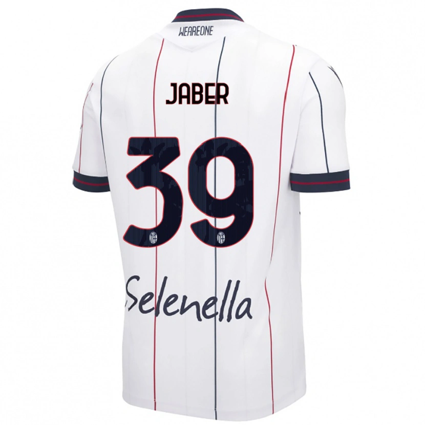 Danxen Mujer Camiseta Ali Jaber #39 Blanco Azul Real 2ª Equipación 2025/26 La Camisa México