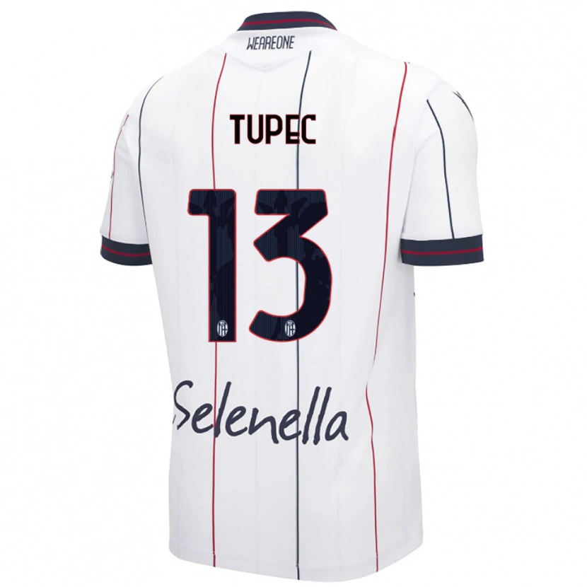 Danxen Mujer Camiseta Leos Tupec #13 Blanco Azul Real 2ª Equipación 2025/26 La Camisa México