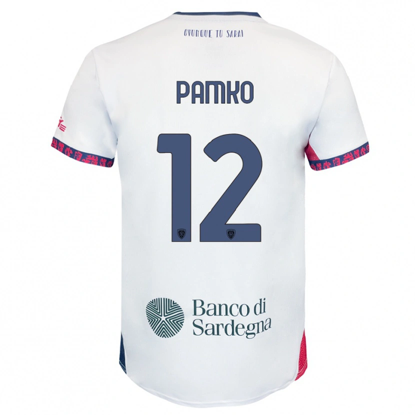 Danxen Mujer Camiseta Dmytro Panko #12 Blanco Marino Rojo 2ª Equipación 2025/26 La Camisa México