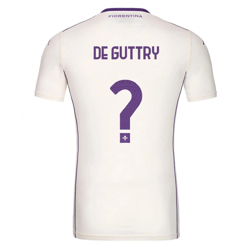 Danxen Mujer Camiseta Elia De Guttry #0 Blanco Púrpura Rojo 2ª Equipación 2025/26 La Camisa México