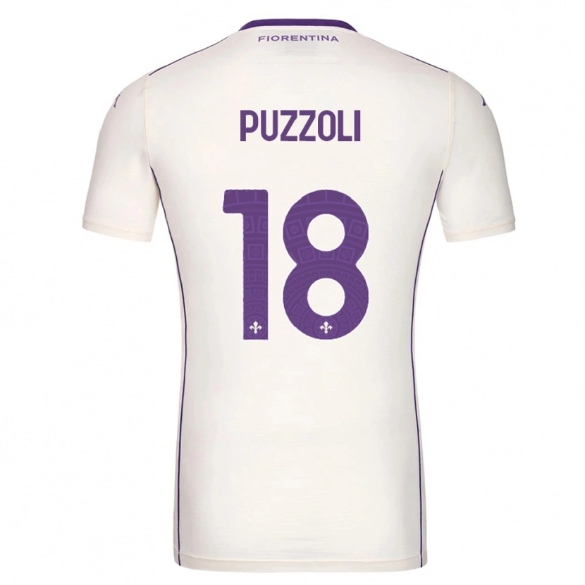 Danxen Mujer Camiseta Giorgio Puzzoli #18 Blanco Púrpura Rojo 2ª Equipación 2025/26 La Camisa México