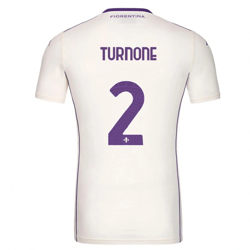 Danxen Mujer Camiseta Niccolò Turnone #2 Blanco Púrpura Rojo 2ª Equipación 2025/26 La Camisa México