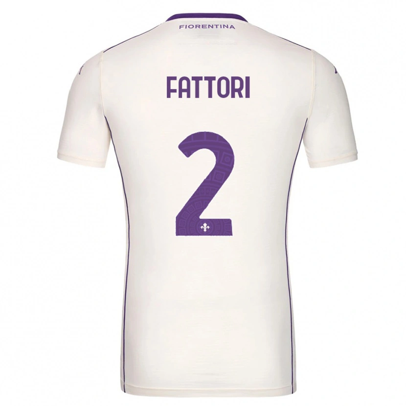 Danxen Mujer Camiseta Filippo Fattori #2 Blanco Púrpura Rojo 2ª Equipación 2025/26 La Camisa México
