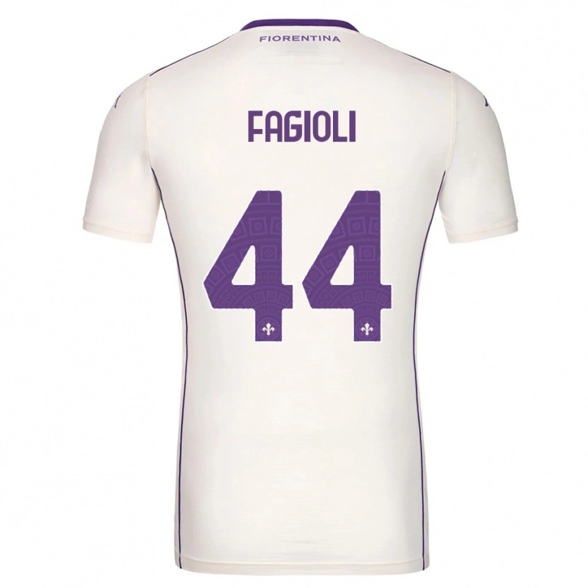Danxen Mujer Camiseta Nicolò Fagioli #44 Blanco Púrpura Rojo 2ª Equipación 2025/26 La Camisa México