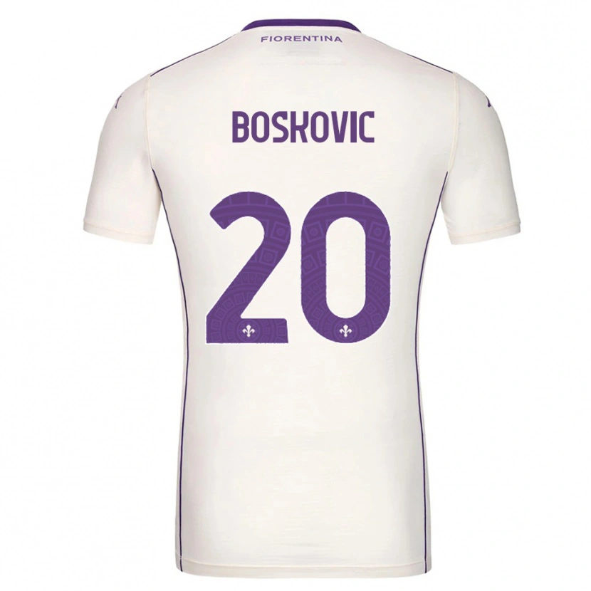 Danxen Mujer Camiseta Matko Boskovic #20 Blanco Púrpura Rojo 2ª Equipación 2025/26 La Camisa México