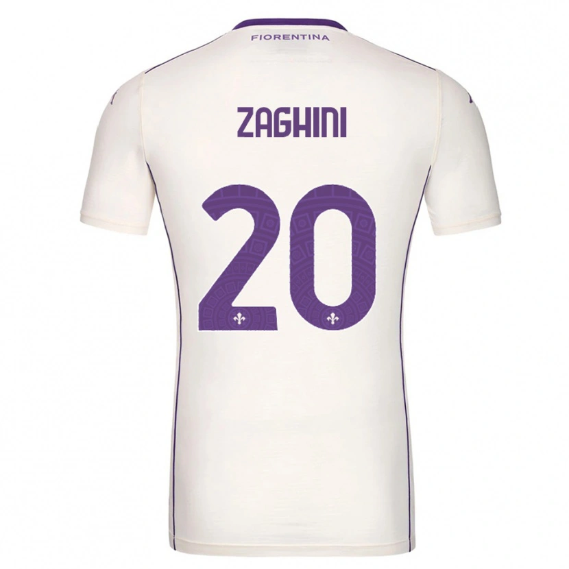 Danxen Mujer Camiseta Alice Zaghini #20 Blanco Púrpura Rojo 2ª Equipación 2025/26 La Camisa México
