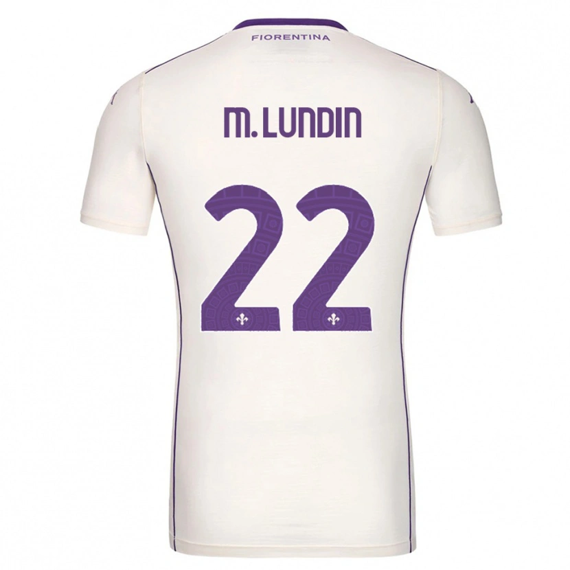 Danxen Mujer Camiseta Karin Maria Lundin #22 Blanco Púrpura Rojo 2ª Equipación 2025/26 La Camisa México