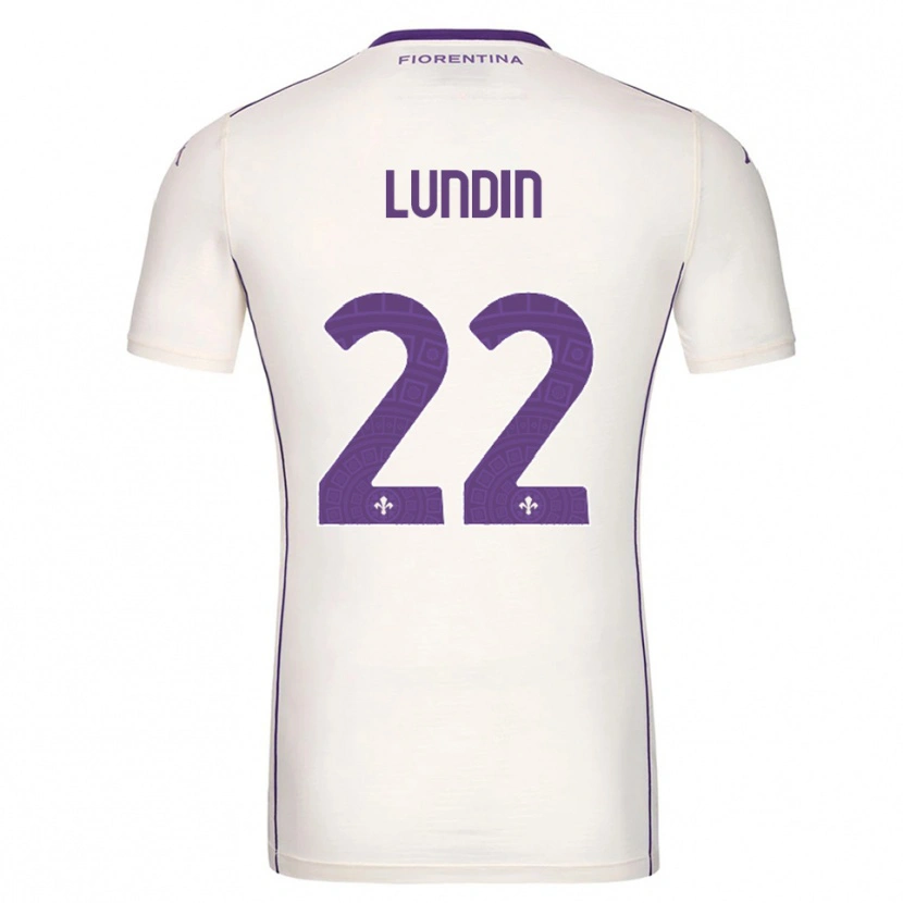 Danxen Mujer Camiseta Karin Lundin #22 Blanco Púrpura Rojo 2ª Equipación 2025/26 La Camisa México