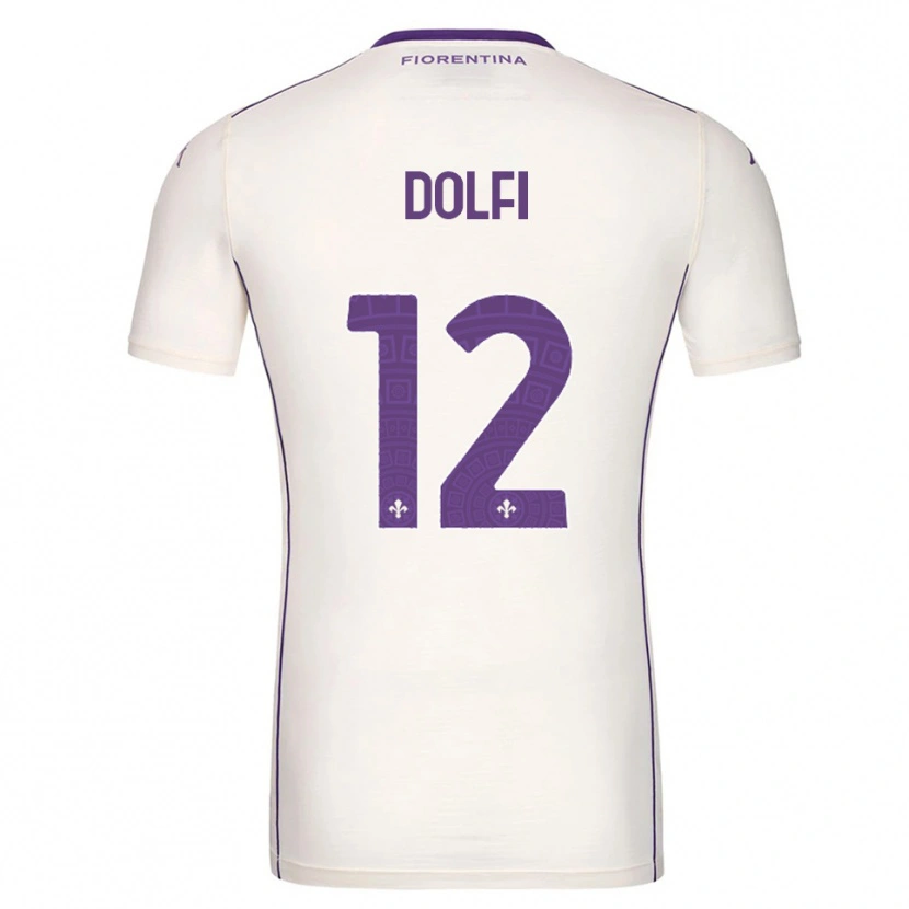 Danxen Mujer Camiseta Brando Dolfi #12 Blanco Púrpura Rojo 2ª Equipación 2025/26 La Camisa México