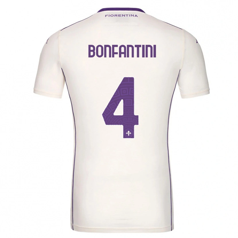 Danxen Mujer Camiseta Agnese Bonfantini #4 Blanco Púrpura Rojo 2ª Equipación 2025/26 La Camisa México