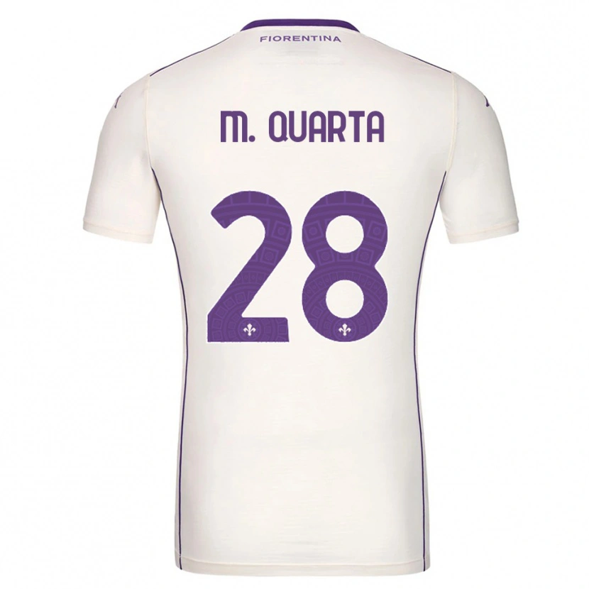 Danxen Mujer Camiseta Lucas Martinez Quarta #28 Blanco Púrpura Rojo 2ª Equipación 2025/26 La Camisa México