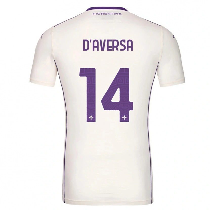 Danxen Mujer Camiseta Simone D'aversa #14 Blanco Púrpura Rojo 2ª Equipación 2025/26 La Camisa México