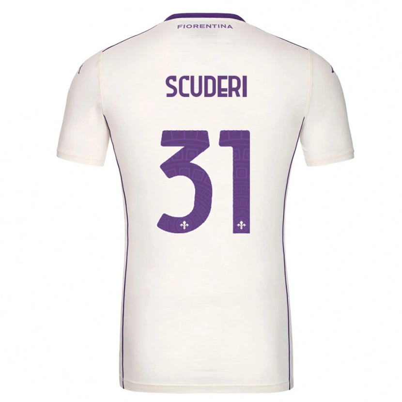 Danxen Mujer Camiseta Giulio Scuderi #31 Blanco Púrpura Rojo 2ª Equipación 2025/26 La Camisa México