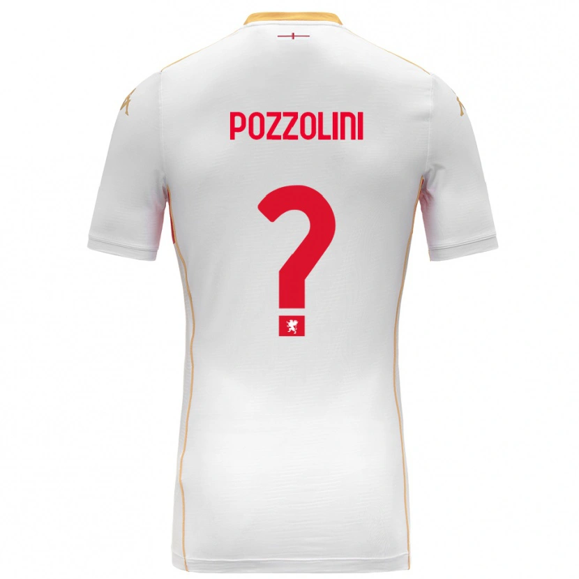 Danxen Mujer Camiseta Andrea Pozzolini #0 Blanco Rojo 2ª Equipación 2025/26 La Camisa México