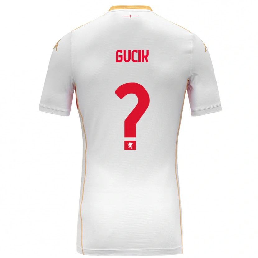 Danxen Mujer Camiseta Nicolas Gucik #0 Blanco Rojo 2ª Equipación 2025/26 La Camisa México