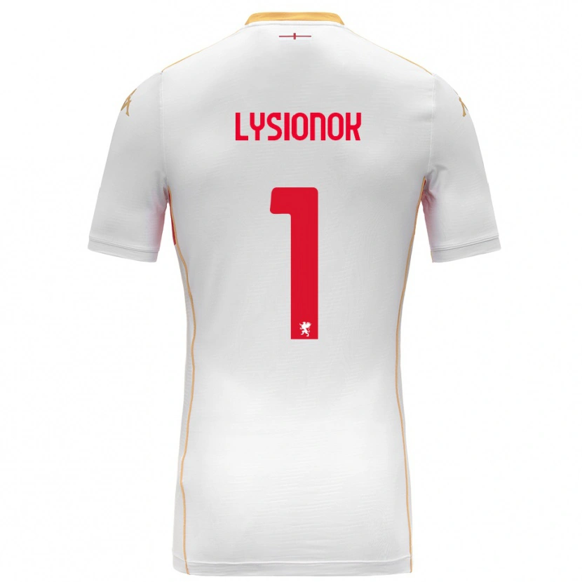 Danxen Mujer Camiseta Ernestas Lysionok #1 Blanco Rojo 2ª Equipación 2025/26 La Camisa México