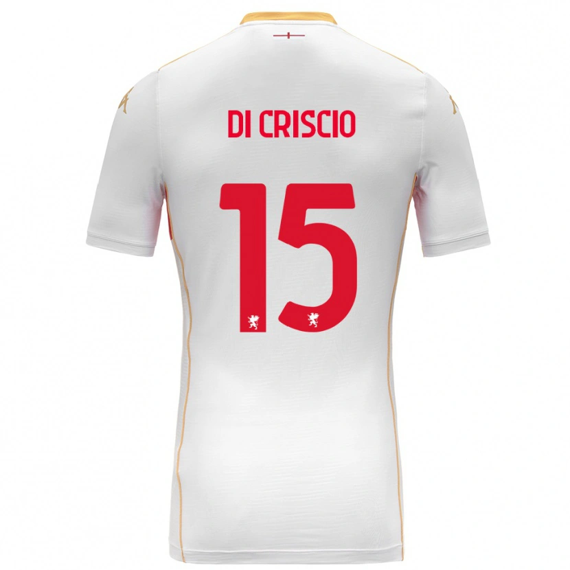 Danxen Mujer Camiseta Federica Di Criscio #15 Blanco Rojo 2ª Equipación 2025/26 La Camisa México
