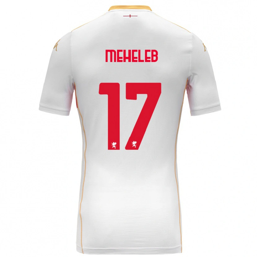 Danxen Mujer Camiseta Sami Meheleb #17 Blanco Rojo 2ª Equipación 2025/26 La Camisa México