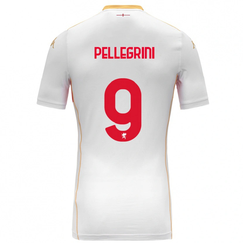 Danxen Mujer Camiseta Fernando Pellegrini #9 Blanco Rojo 2ª Equipación 2025/26 La Camisa México