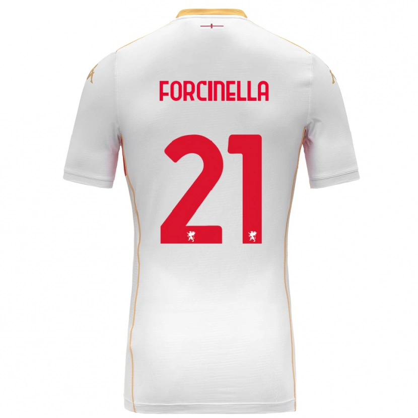 Danxen Mujer Camiseta Camilla Forcinella #21 Blanco Rojo 2ª Equipación 2025/26 La Camisa México