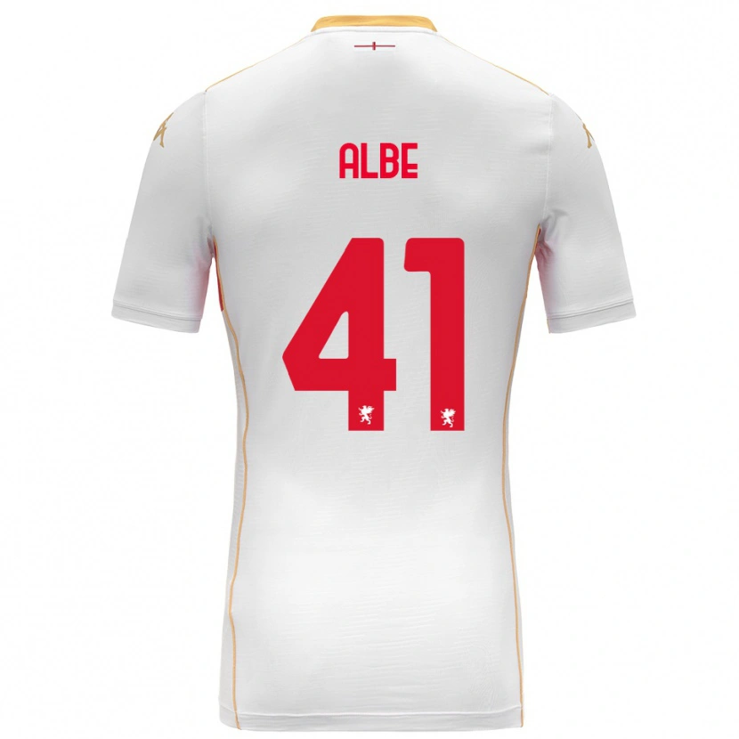 Danxen Mujer Camiseta Salem Albè #41 Blanco Rojo 2ª Equipación 2025/26 La Camisa México