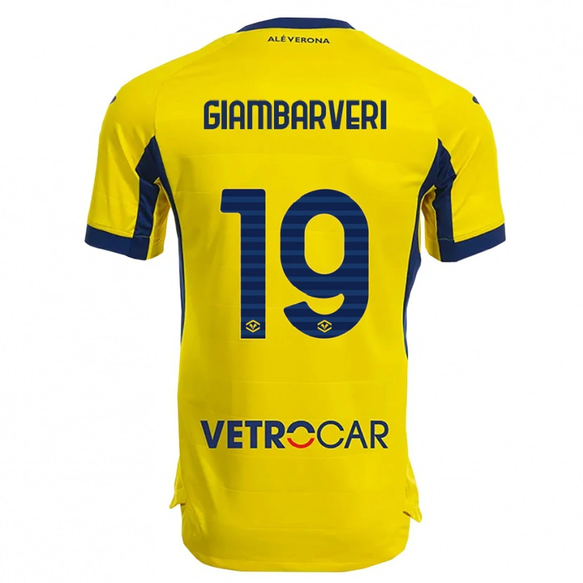 Danxen Mujer Camiseta Mattia Giambarveri #19 Amarillo Marino 2ª Equipación 2025/26 La Camisa México