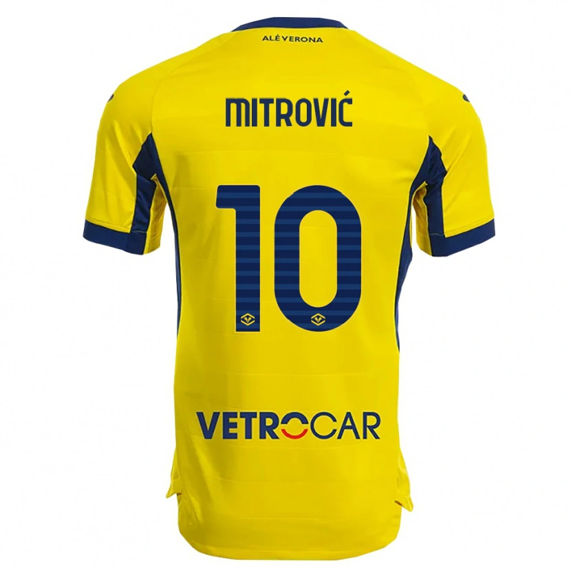 Danxen Mujer Camiseta Stefan Mitrović #10 Amarillo Marino 2ª Equipación 2025/26 La Camisa México