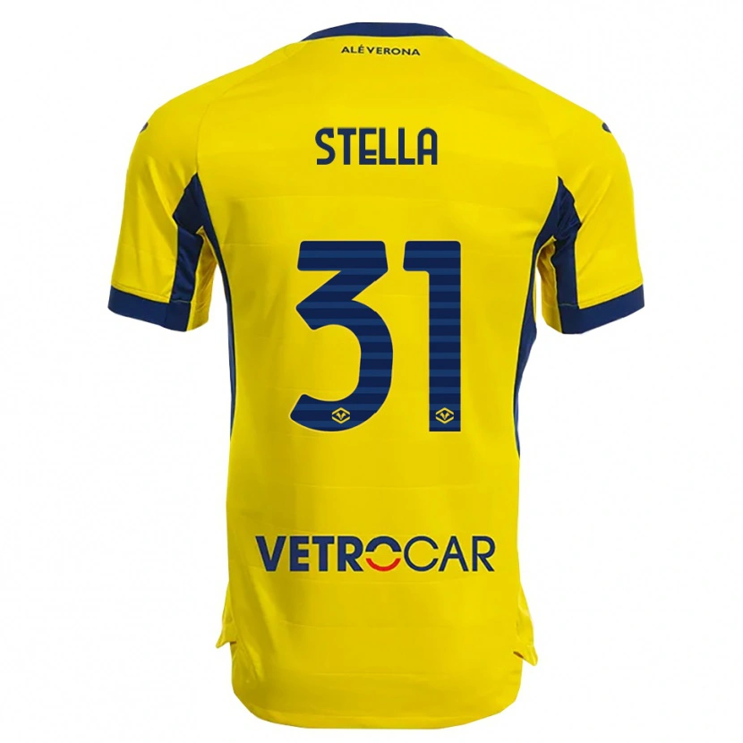 Danxen Mujer Camiseta Kevin Stella #31 Amarillo Marino 2ª Equipación 2025/26 La Camisa México