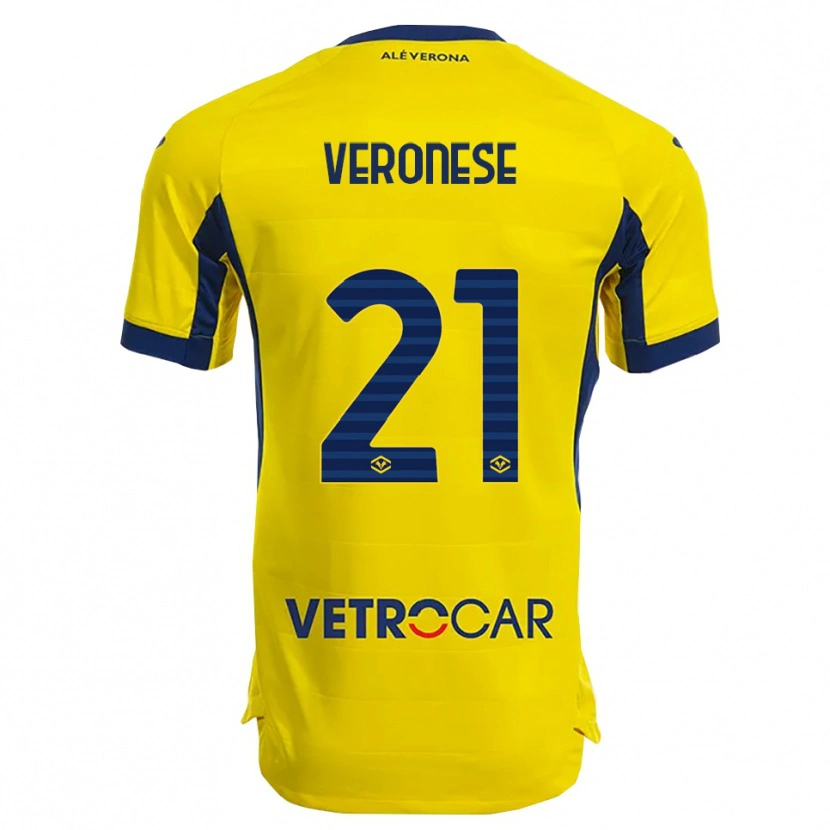 Danxen Mujer Camiseta Ilaria Veronese #21 Amarillo Marino 2ª Equipación 2025/26 La Camisa México