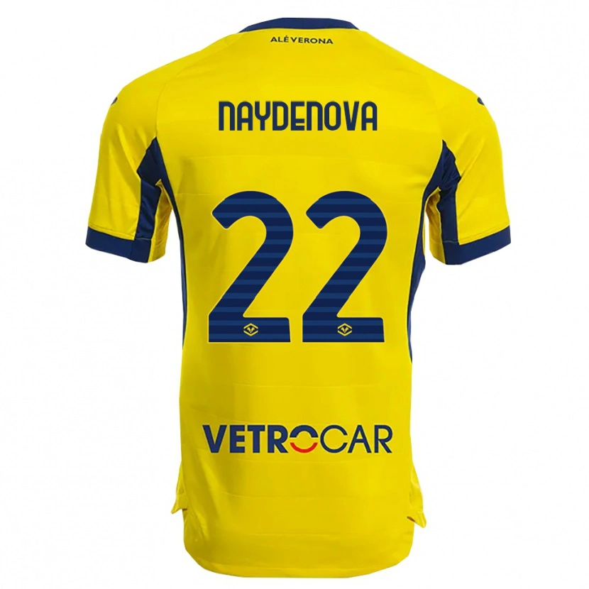 Danxen Mujer Camiseta Ivana Naydenova #22 Amarillo Marino 2ª Equipación 2025/26 La Camisa México